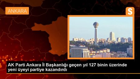 AK Parti Ankara il Başkanlığı 2022 yılında 127 bin yeni üye kazandı