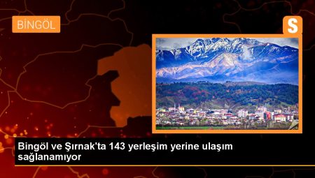 Bingöl ve Şırnak’ta 143 Köye Kar Nedeni ile Ulaşım Yapılamıyor