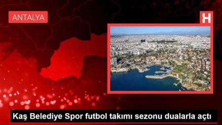 Kaş Belediye Spor futbol ekibi dönemi dualarla açtı