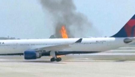 ABD’de bu kez uçağın motoru yandı: 282 yolcu tahliye edildi